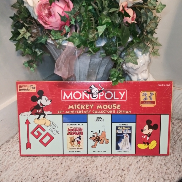 Vintage 2004 Monopoly Mickey Mouse 75th Anniversary Collectors Addition Game - Picture 8 of 8